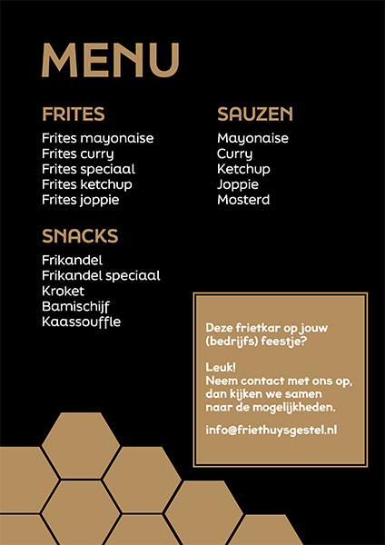 friethuys gestel frietwagen menu a