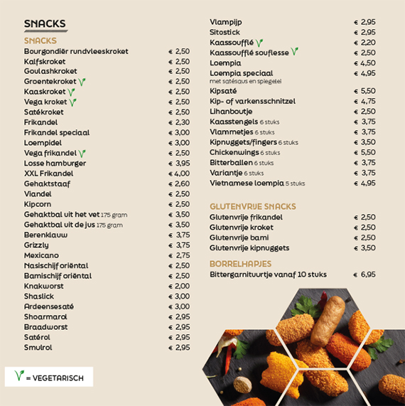 het friethuys michielsgestel menu snacks